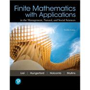 Finite Mathematics with Applications in the Management, Natural, and Social Sciences