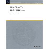Lieder 1933-1939 for High Voice and Piano