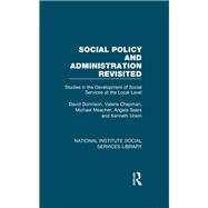 Social Policy and Administration Revisited