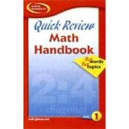 Quick Review Math Handbook: Hot Words, Hot Topics, Book 1, Student Edition