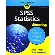 Spss Statistics for Dummies,9781119560838