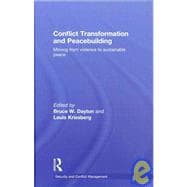 Conflict Transformation and Peacebuilding: Moving From Violence to Sustainable Peace