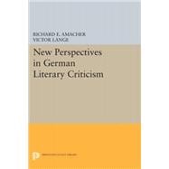 New Perspectives in German Literary Criticism