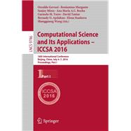Computational Science and Its Applications – ICCSA 2016
