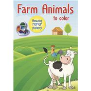Farm Animals to color Amazing Pop-up Stickers