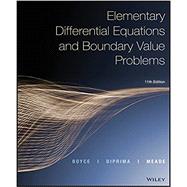 Elementary Differential Equations and Boundary Value Problems, Eleventh Edition WileyPLUS LMS Card with enhanced EPUB Reg Card and Loose-Leaf PC Set