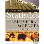 Introductory Statistics for the Behavioral Sciences, Sixth Edition with SPSS 15. 0 Set