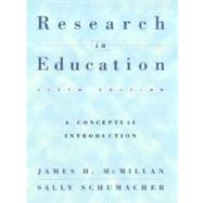 Research in Education: A Conceptual Introduction