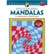 Creative Haven 3-D Modern Mandalas Coloring Book