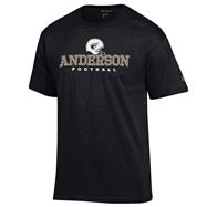 Anderson Champion Football T-Shirt Helmet Logo
