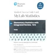 MyLab Statistics with Pearson eText -- 18 Week Standalone Access Card -- for Elementary Statistics with Integrated Review