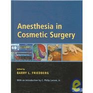 Anesthesia in Cosmetic Surgery