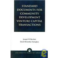 Standard Documents for Community Development Venture Capital Transactions