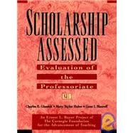 Scholarship Assessed Evaluation of the Professoriate