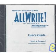 Allwrite!: The McGraw-Hill Writing Program : User's Guide : Windows Version Cd-Rom