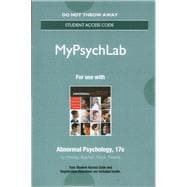 NEW MyPsych Lab without Pearson eText -- Standalone Access Card -- for Abnormal Psychology