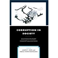 Corruption in Society Multidisciplinary Conceptualizations