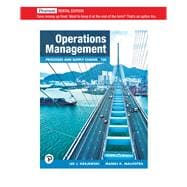 Operations Management: Processes and Supply Chains [Rental Edition],9780136860938