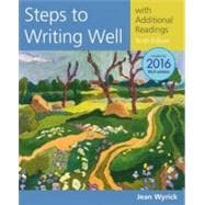 Steps to Writing Well with Additional Readings, 2016 MLA Update and 2019 APA Updates,9781337280945