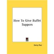 How to Give Buffet Suppers