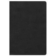 HCSB Large Print Ultrathin Reference Bible, Black LeatherTouch, Indexed