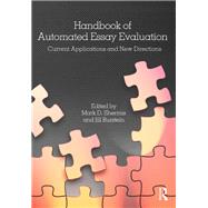 Handbook of Automated Essay Evaluation: Current Applications and New Directions,9780415810968