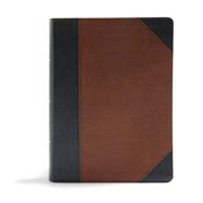 CSB Study Bible, Black/Brown LeatherTouch, Indexed Faithfull and True