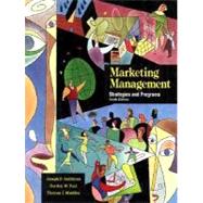 Marketing Management : Strategies and Programs