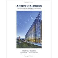 Active Calculus Single Variable Workbook for Chapters 5-8: Activities Only