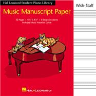 Hal Leonard Student Piano Library Music Manuscript Paper - Wide Staff