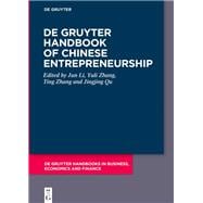 De Gruyter Handbook of Chinese Entrepreneurship