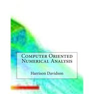 Computer Oriented Numerical Analysis