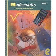 Mathematics, Grade 7 Structure and Method Course 1: Mcdougal Littell Structure & Method