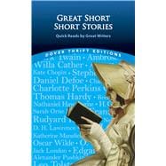 Great Short Short Stories Quick Reads by Great Writers