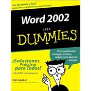 Word 2002 Para Dummies<sup>®</sup>