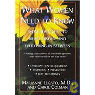 What Women Need to Know : From Headaches to Heart Disease and Everything in Between
