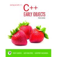 Starting Out with C++ Early Objects, Loose-Leaf Edition