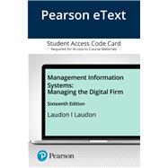 Pearson eText Management Information Systems Managing the Digital Firm -- Access Card