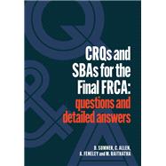 CRQs and SBAs for the Final FRCA