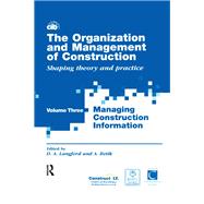 The Organization and Management of Construction