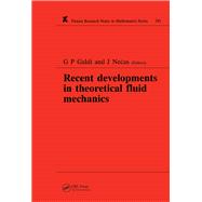 Recent Developments in Theoretical Fluid Mechanics