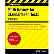 Cliffsnotes Math Review for Standardized Tests