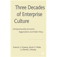 Three Decades of Enterprise Culture? Entrepreneurship, Economic Regeneration and Public Policy