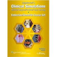 Lippincott's Clinical Simulations: Medical-Surgical/Critical Care Nursing: Endocrine/Renal/GI Course Set Individual Access Code on Printed Card
