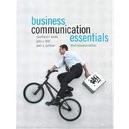 Business Communication Essentials, Third Canadian Edition