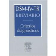 DSM-IV-TR Breviario : Criterios Diagnósticos,9788445811030