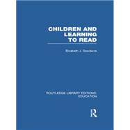 Children and Learning to Read (RLE Edu I)