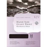KJV Large Print Personal Size Reference Bible, Black Genuine Leather Indexed