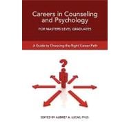 Careers in Counseling and Psychology for Masters Level Graduates