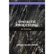 Syntactic Processing